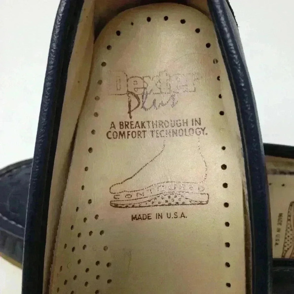 Dexter Plus Women 7.5 Blue Contoured Comfort Shoes - Picture 7 of 8